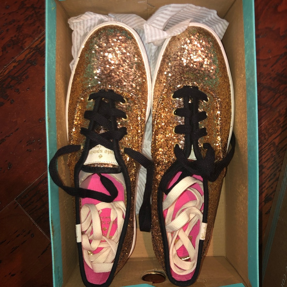 Keds Kate Spade Collection Women's Shoes Gold Glitter
